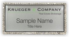 (image for) Krueger & Company Real Estate Brokerage Bling Silver badge