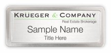 (image for) Krueger & Company Real Estate Brokerage Prestige Satin Anodized badge