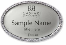 (image for) Gaspari Realty Group | JP & Associates REALTORSÂ® Oval Bling Silver badge
