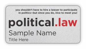 (image for) political.law Shaped Silver badge