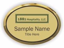 (image for) 1881 Hospitality, LLC Oval Executive Gold badge