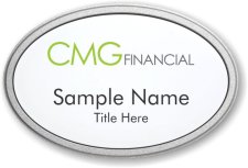 (image for) CMG Financial Oval Prestige Pebbled badge