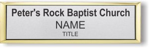 (image for) Peter\'s Rock Baptist Church Small Executive Gold Other badge