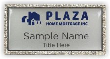 (image for) Plaza Home Mortgage Inc. Bling Silver badge