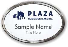 (image for) Plaza Home Mortgage Inc. Oval Prestige Polished badge