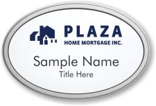 (image for) Plaza Home Mortgage Inc. Oval Prestige Pebbled badge