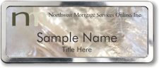 (image for) Northwest Mortgage Services Online, Inc. Mother of Pearl Polished badge