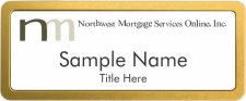 (image for) Northwest Mortgage Services Online, Inc. Prestige Gold Anodized badge