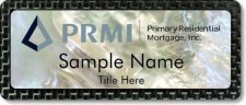 (image for) Primary Residential Mortgage Inc. Mother of Pearl Carbon badge