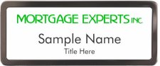 (image for) Mortgage Experts Inc. Black Chrome badge