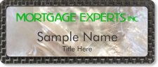 (image for) Mortgage Experts Inc. Mother of Pearl Carbon badge