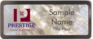 (image for) Prestige Home Mortgage Black Chrome Mother of Pearl badge