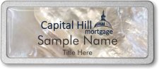 (image for) Capital Hill Mortgage Mother of Pearl Pebbled badge