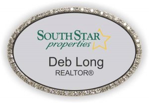 (image for) SouthStar Properties Oval Bling Silver badge