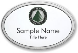 (image for) Summit Mortgage Corporation Oval Prestige Pebbled badge