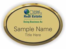 (image for) (New Logo) United Country Real Estate Oval Executive Gold badge