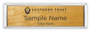 (image for) Southern Trust Real Estate Small Executive Silver Maple Laser Engraved badge