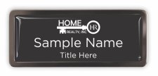 (image for) Home Realty, INC Black Chrome badge