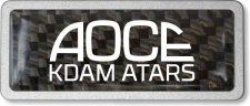 (image for) AOCE Prestige Pebbled Carbon badge
