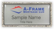 (image for) A-Frame Mortgage LLC Bling Silver badge