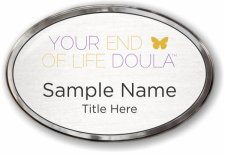(image for) Your End of Life Doula Oval Prestige Polished badge