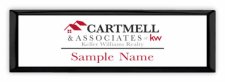 (image for) Keller Williams Realty - Cartmell & Associates Small Executive Black Other badge