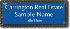 (image for) Carrington Real Estate Carbon Frame Anodized Insert badge