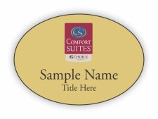 (image for) Comfort Suites (New Logo) Oval Gold badge