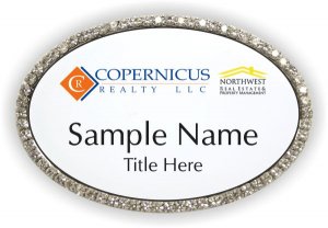 (image for) Copernicus Realty LLC Oval Bling Silver Other badge