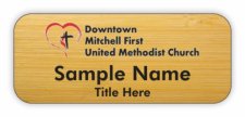 (image for) Downtown Mitchell First United Methodist Church Standard Bamboo badge