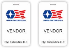 (image for) Elyn distributing Llc Photo ID Vertical Double Sided badge