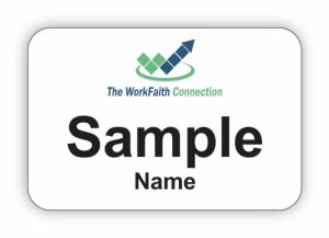 (image for) The WorkFaith Connection Name Only White badge