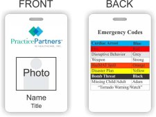 (image for) Practice Partners in Healthcare, INC Photo ID Vertical badge