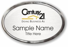 (image for) Century 21 (New DBA) Oval Prestige Polished Radiant badge