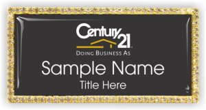 (image for) Century 21 (New DBA) Bling Gold & Black badge