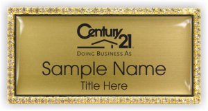 (image for) Century 21 (New DBA) Bling Gold badge