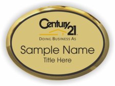 (image for) Century 21 (New DBA) Oval Executive Gold badge