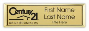 (image for) Century 21 (New DBA) Small Executive Gold badge