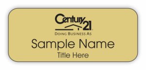 (image for) Century 21 (New DBA) Standard Gold badge