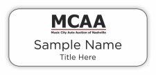 (image for) Music City Auto Auction of Nashville Standard White badge