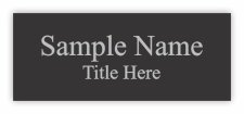 (image for) The Real Estate Firm Black Engraved Plaque Plate