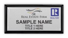 (image for) The Real Estate Firm Black Executive Badge with Realtor Logo