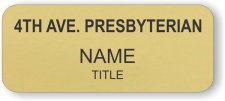 (image for) 4th Ave. Presbyterian Standard Gold badge