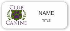 (image for) Club Canine Standard White badge