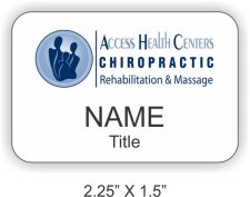 (image for) Access Health Centers Standard White badge