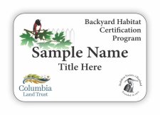 (image for) Backyard Habitat Certification Program Shaped White badge