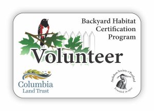 (image for) Backyard Habitat Certification Program Shaped White badge