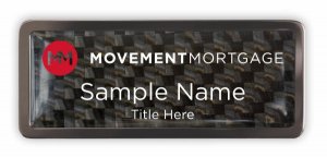 (image for) Movement Mortgage Black Chrome Carbon badge