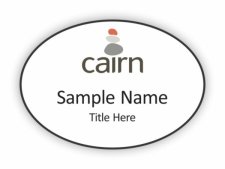 (image for) Cairn Guidance Oval White badge