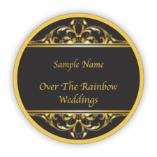 (image for) Over The Raibow Weddings Circle Gold badge